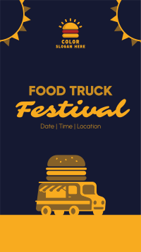 Festive Food Truck Facebook story Image Preview