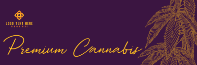 Premium Marijuana Twitter header (cover) Image Preview