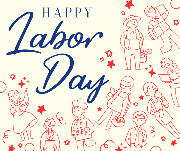 Labor Day  celebration Facebook Post Design