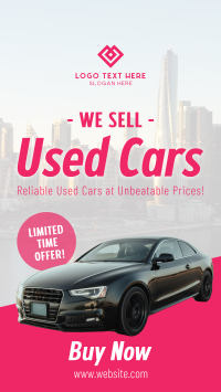 Used Car Sale TikTok video Image Preview