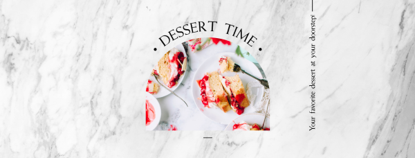 Dessert Time Delivery Facebook Cover Design Image Preview