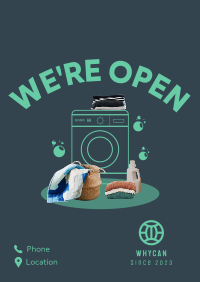 Laundry Clothes Poster Design