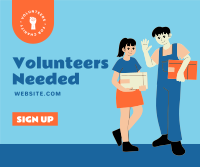 Volunteer Today Facebook Post Design