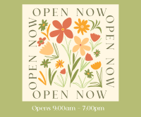 Open Flower Shop Facebook post Image Preview