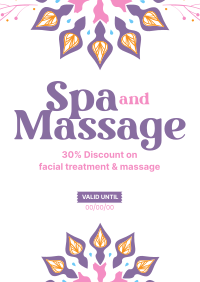 Spa Mandala Poster Design