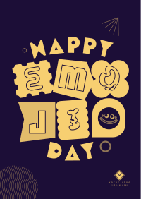 Playful Emoji Day Poster Image Preview