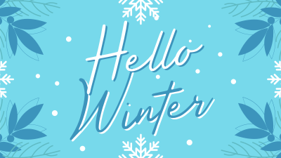Snowy Winter Greeting Facebook event cover Image Preview