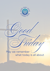 Good Friday Crucifix Greeting Poster Image Preview