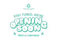 We're Coming Soon Postcard Design