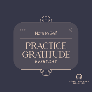 Positive Self Note Instagram post Image Preview