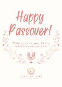 Celebrate Passover Poster Design