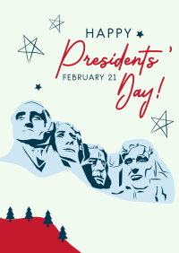 Mount Rushmore Illustration Poster Design