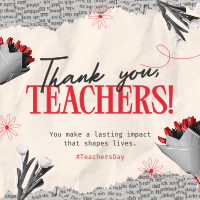 Teachers Day Collage Linkedin Post Preview