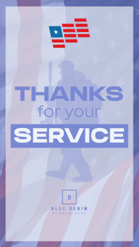 Simple Veterans Day Greeting Instagram Reel Image Preview