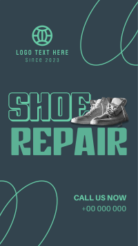 Grunge Shoe Repair Facebook Story Preview