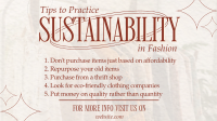 Sustainable Fashion Tips Video Image Preview