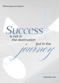 Success Motivation Quote Poster Design