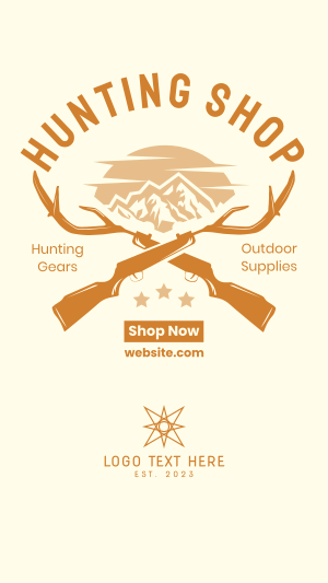 Hunting Shop Facebook story Image Preview