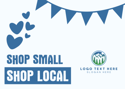 Shop Small Shop Local Postcard Image Preview