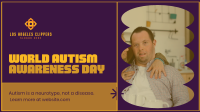 Bold Quirky Autism Day Facebook Event Cover Design