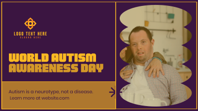 Bold Quirky Autism Day Facebook event cover Image Preview