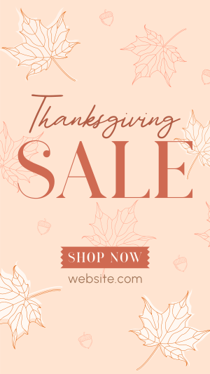 Elegant Thanksgiving Sale Facebook story Image Preview