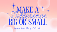 Day of Charity Quote Animation Image Preview