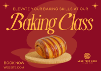 Bake Class Chocolate Postcard Design