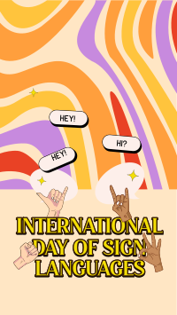 Sign Languages Day Celebration Instagram Reel Image Preview