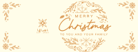 Christmas Ornament Greeting Facebook Cover Image Preview