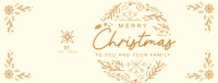 Christmas Ornament Greeting Facebook Cover Image Preview