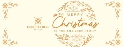 Christmas Ornament Greeting Facebook cover Image Preview