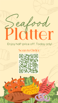 Seafood Platter Sale Instagram Story Design