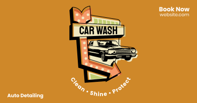 Car Wash Signage Facebook ad Image Preview