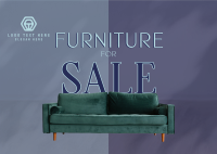 Sofa Furniture Sale Postcard Image Preview