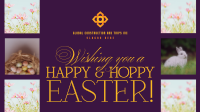 Rustic Easter Greeting Facebook event cover Image Preview