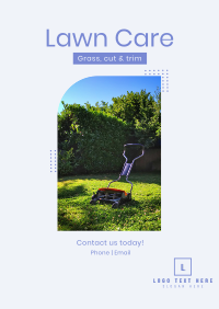 Lawn Mower Poster Design