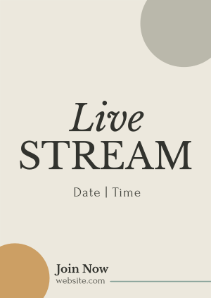 Live Stream On Poster Image Preview