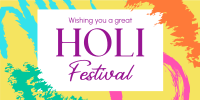 Holi Festival Twitter Post Image Preview