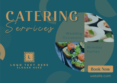 Food Catering Services Postcard Image Preview