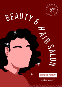 Hair Salon Minimalist Flyer Design