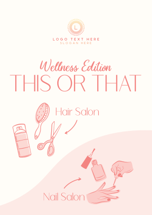 This or That Wellness Salon Flyer Image Preview