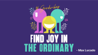 Finding Joy Quote Facebook Event Cover Design