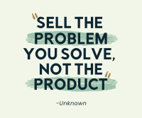 Sell the Problem Facebook Post Design