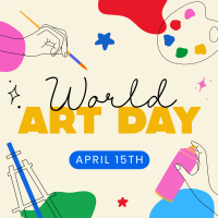 World Art Day Instagram Post Design