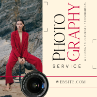 Photography Service Instagram Post Design