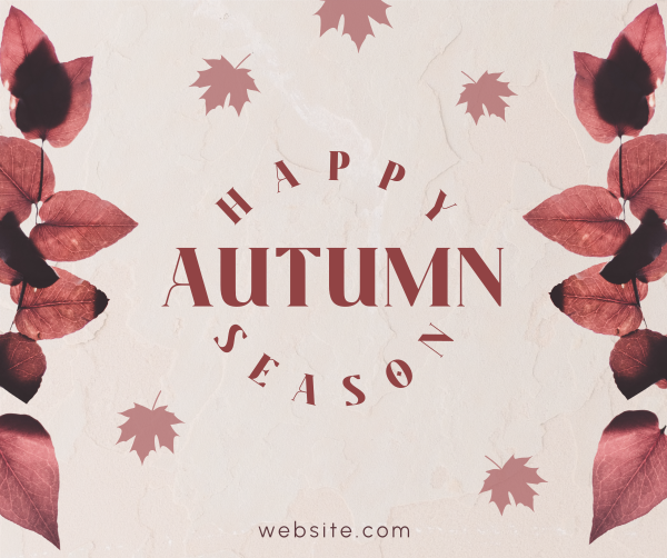 Autumn Season Leaves Facebook Post Design Image Preview