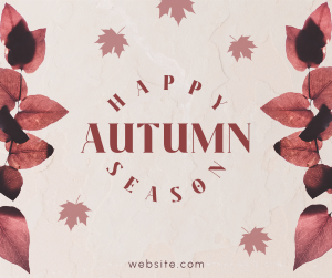 Autumn Season Leaves Facebook post