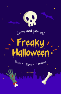 Freaky Halloween Invitation Image Preview