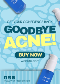 Minimalist Acne Treatment Poster Preview
